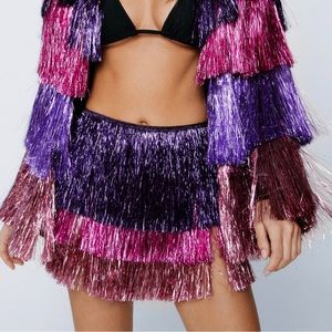 Tinsel fringe shorts!